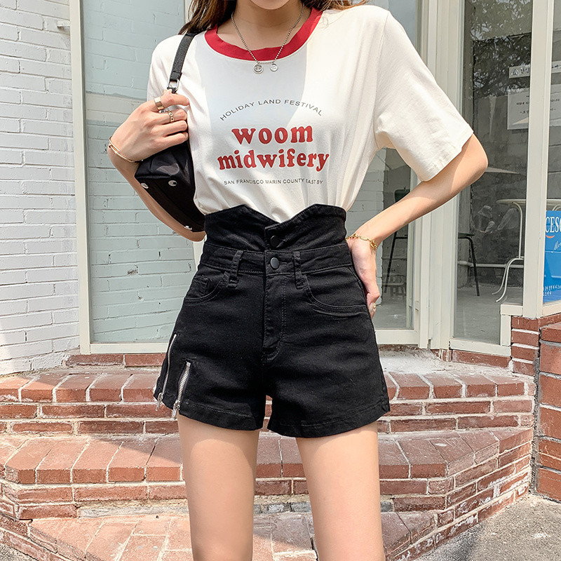 Feynzz 2022. Nove ljetne tanke debele sestre 5XL široke vruće hlačice s ultra visokim strukom, modni niche traper kratke hlače, ženske