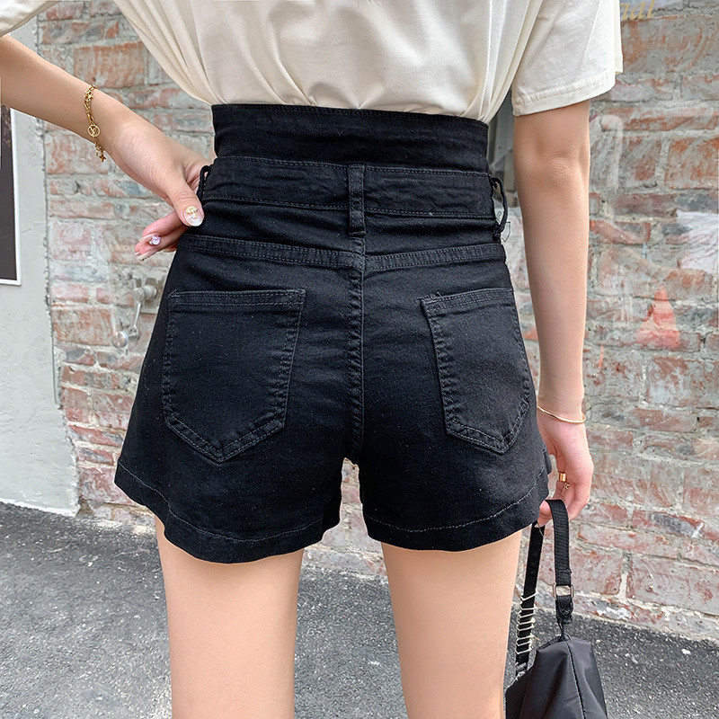 Feynzz 2022. Nove ljetne tanke debele sestre 5XL široke vruće hlačice s ultra visokim strukom, modni niche traper kratke hlače, ženske