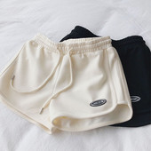 Pantaloni scurți elastici pentru femei cu talie înaltă, la modă, versatil, lejer, pantaloni scurți de fitness cu șireturi, pantaloni simpli pentru plajă, 2022