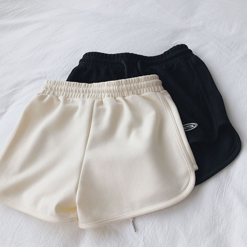 Pantaloni scurți elastici pentru femei cu talie înaltă, la modă, versatil, lejer, pantaloni scurți de fitness cu șireturi, pantaloni simpli pentru plajă, 2022