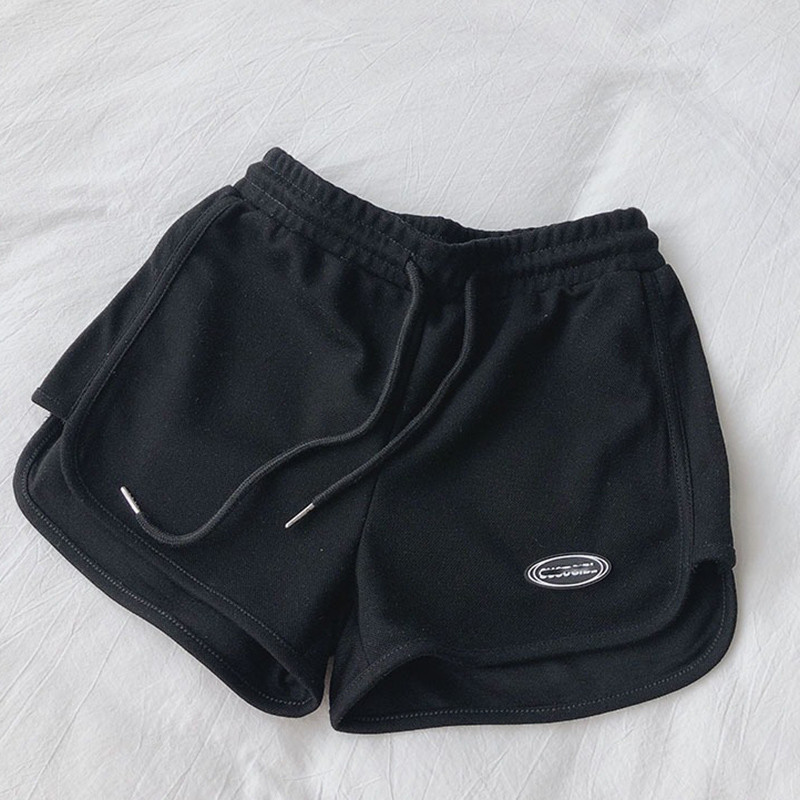 Pantaloni scurți elastici pentru femei cu talie înaltă, la modă, versatil, lejer, pantaloni scurți de fitness cu șireturi, pantaloni simpli pentru plajă, 2022