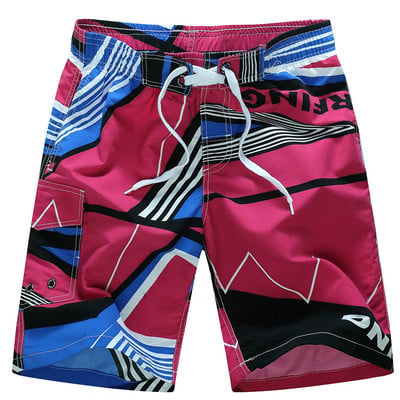 Pantaloni scurți de plajă pentru bărbați, cu uscare rapidă, cu imprimare, pantaloni scurți pentru bărbați, respirabili, pentru plajă