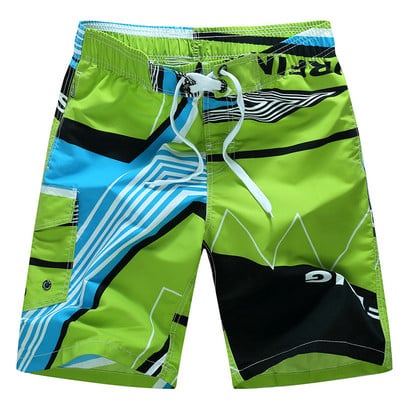 Pantaloni scurți de plajă pentru bărbați, cu uscare rapidă, cu imprimare, pantaloni scurți pentru bărbați, respirabili, pentru plajă