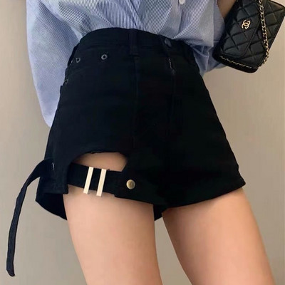 Feynzzi moe uus suvine naiste kõrge vöökohaga nööp, teksapüksid, vabaaja püksid, naiste vabad püksid, sinised teksapüksid