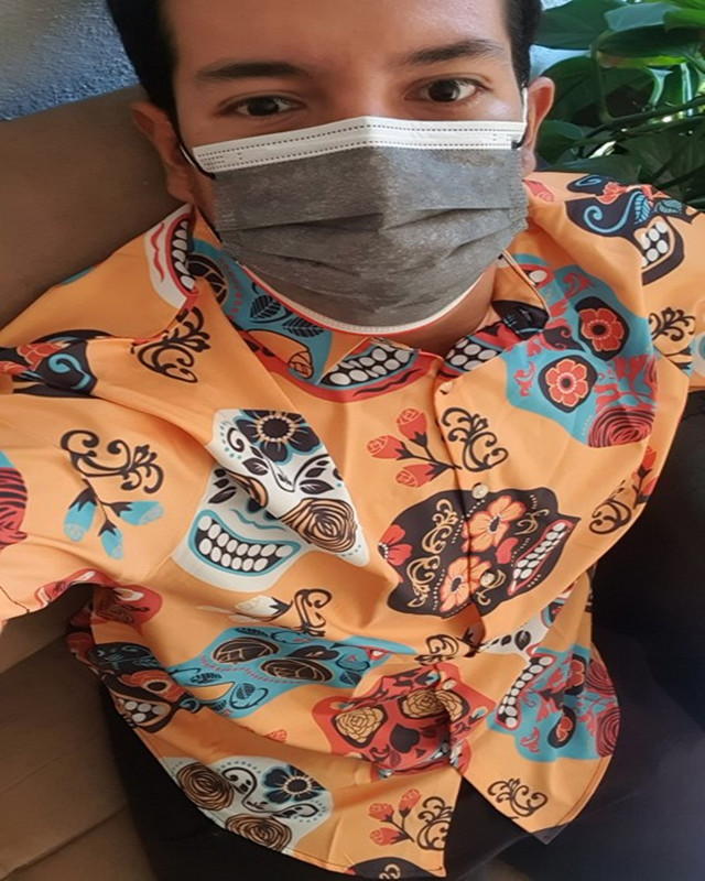 Férfi hawaii póló laza felső 5xl 3d koponya nyomatú ingek férfiaknak 2022 divatos ing férfi női póló légáteresztő nyári rövid ujjú