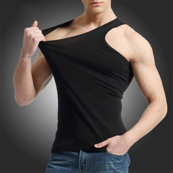 TFETTER Ανδρικά εσώρουχα Cotton Tank Top Men Υψηλής ποιότητας Bodybuilding Μονό Αμάνικο Slim Fit Ανδρικά φανελάκια