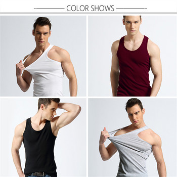 TFETTER Ανδρικά εσώρουχα Cotton Tank Top Men Υψηλής ποιότητας Bodybuilding Μονό Αμάνικο Slim Fit Ανδρικά φανελάκια