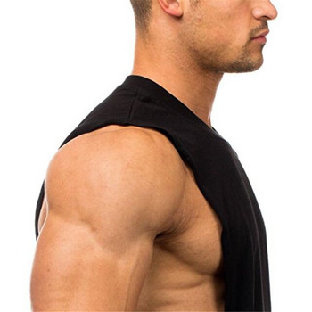 Μάρκα Just Gym Ρούχα γυμναστικής Ανδρικά μπλουζάκια κομμένα μπλουζάκια με πεσμένες μπράτσες Bodybuilding φανελάκι γυμναστικής αμάνικο γιλέκο