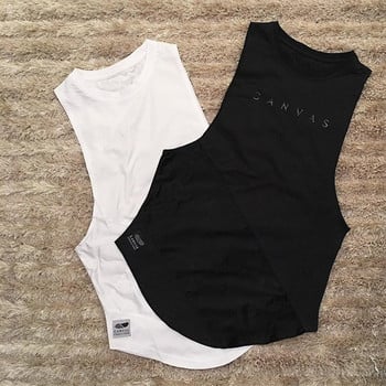 ΝΕΟ Bodybuilding Sporty Tank Tops Ανδρικά Γυμναστήρια Γυμναστική Προπόνηση Αμάνικο πουκάμισο Ανδρικό Stringer Singlet Καλοκαιρινό Casual Loose εσώρουχο