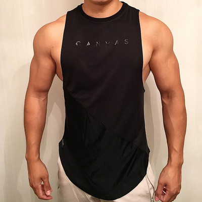 NOI Bodybuilding Sportive Tank Topuri Bărbați Săli de sport Antrenament Fitness Cămașă fără mâneci Maiotă de corp pentru bărbați Stringer de vară Casual