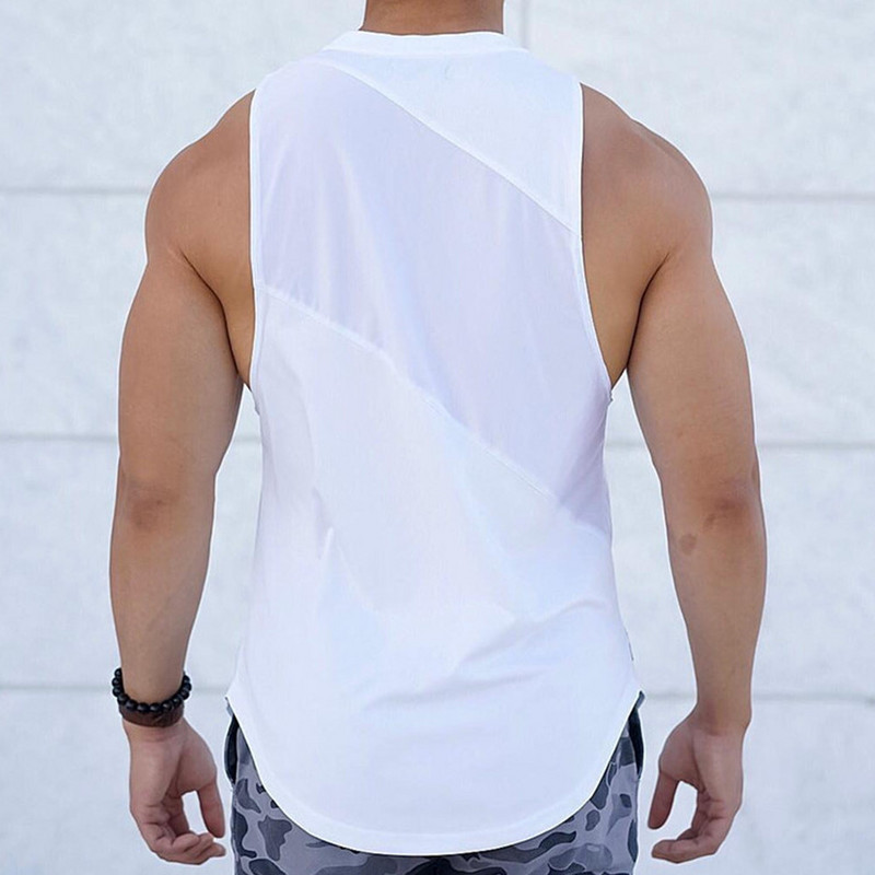 NOI Bodybuilding Sportive Tank Topuri Bărbați Săli de sport Antrenament Fitness Cămașă fără mâneci Maiotă de corp pentru bărbați Stringer de vară Casual