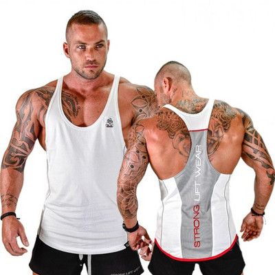 Muška majica bez rukava za bodybuilding Gyms Fitness majica bez rukava 2021. Nova muška pamučna odjeća Modni prsluk s potkošuljom Potkošulja