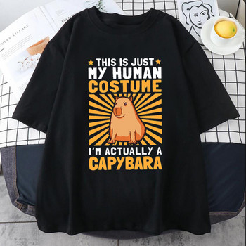 Ανδρική μπλούζα Capybaras Ιαπωνικά anime streetwear μπλουζάκι ανδρικό anime harajuku Ιαπωνικά ρούχα