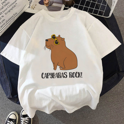 Capybaras póló férfi japán anime streetwear póló férfi anime harajuku japán ruházat
