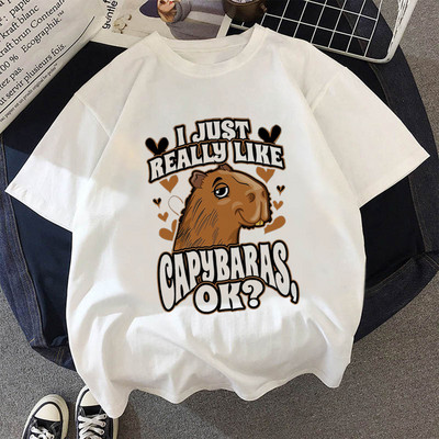 Capybaras póló férfi japán anime streetwear póló férfi anime harajuku japán ruházat