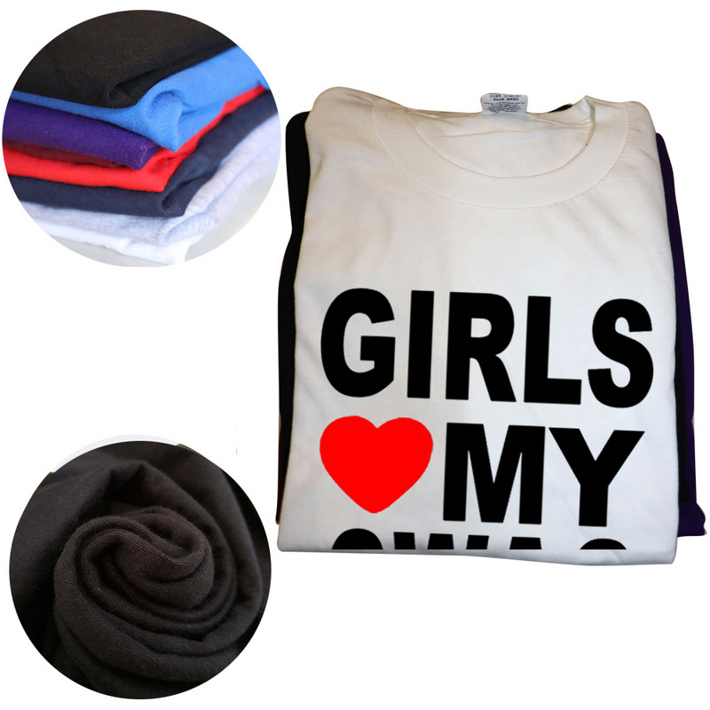 GIRLS LOVE MY SWAG Funny Vintage Cotton Summer Vīriešu Jaunums Streetwear T-krekls Sieviešu ikdienas Streetwear EU Size Top Tee