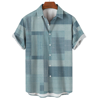 Ανδρικό ανδρικό πουκάμισο Χαβάης 2022 5xl Ανδρικά ρετρό πουκάμισα με καλοκαιρινή ραφή που αναπνέει για άντρες κοντομάνικο μπλουζάκια μονής σειράς