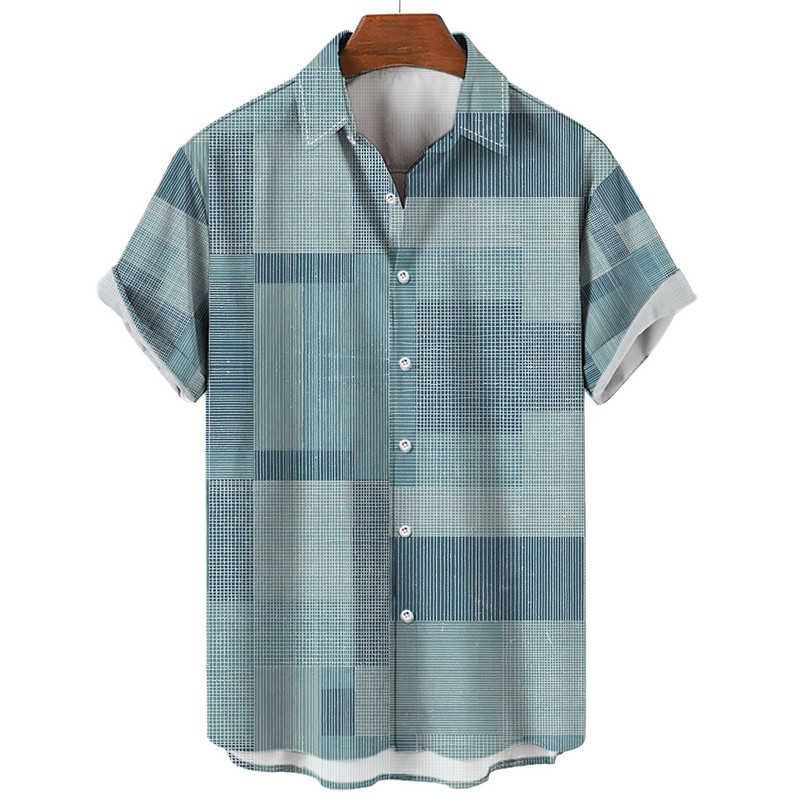 Ανδρικό ανδρικό πουκάμισο Χαβάης 2022 5xl Ανδρικά ρετρό πουκάμισα με καλοκαιρινή ραφή που αναπνέει για άντρες κοντομάνικο μπλουζάκια μονής σειράς