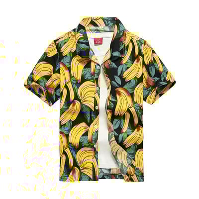 Modna muška havajska košulja Muške ležerne šarene Aloha košulje za plažu kratkih rukava, velika veličina 5XL Camisa Hawaiana Hombre