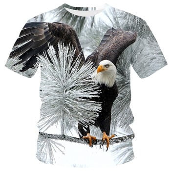 Fashion Summer Eagle And Flame Phoenix Animal 3d printed T-shirt για ανδρικό μπλουζάκι O\'neck κοντομάνικο υπερμεγέθη μπλουζάκι Top Hot