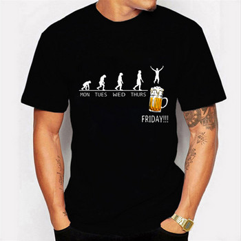 Friday Beer Print Ανδρικά T-shirts Αστεία γραφικά χιπ χοπ καλοκαιρινά γυναικεία μπλουζάκια Streetwear Ulzzang Harajuku T-shirt T-shirt