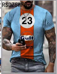 Nova muška STP majica kratkih rukava, 3D ispis, kontrastna boja, osobnost, ležerna ljetna ultratanka prozračna majica kratkih rukava za muškarce