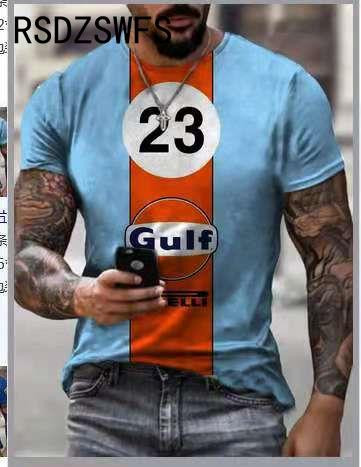 Nova muška STP majica kratkih rukava, 3D ispis, kontrastna boja, osobnost, ležerna ljetna ultratanka prozračna majica kratkih rukava za muškarce