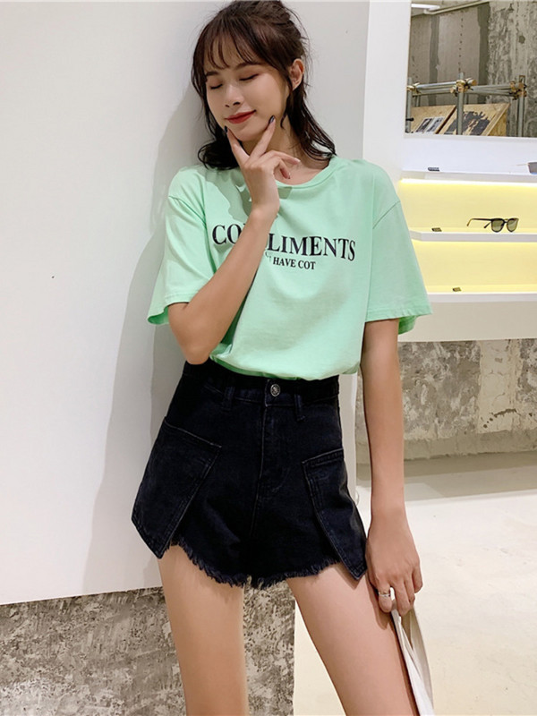 Feynzz Net Crvene traperice Ženske široke ljetne 2022. Nova korejska šik verzija 5xl visokog struka Kombinirane kratke hlače A-kroja širokih nogavica