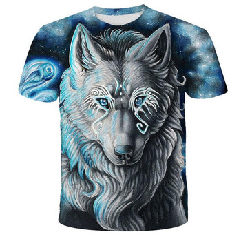 Lovers Wolf T-shirt Ανδρικά μπλουζάκια για άνδρες Δωρεάν αποστολή Top Tee κοντομάνικο Camiseta 3d Print Tshirt επώνυμη μόδα Δωρεάν αποστολή