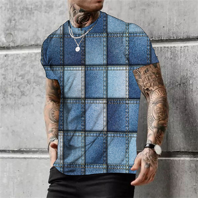 Ljetna muška majica s tribal printom Vintage majice s O izrezom Blagdanska Harajuku košulja kratkih rukava Ležerna muška smiješna odjeća Camiseta