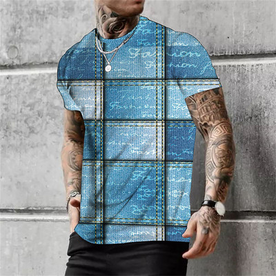 Ljetna muška majica s tribal printom Vintage majice s O izrezom Blagdanska Harajuku košulja kratkih rukava Ležerna muška smiješna odjeća Camiseta