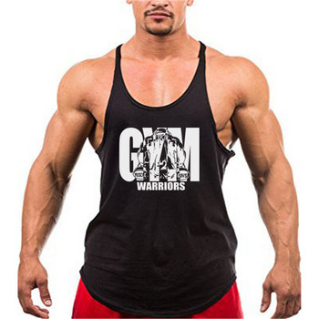 Προπόνηση Bodybuilding Αθλητισμός Επωνυμία Gym Ανδρικό μπλουζάκι πλάτης Μυϊκή μόδα Αμάνικο πουκάμισο Stringer Ρούχα Singlet Fitness γιλέκο