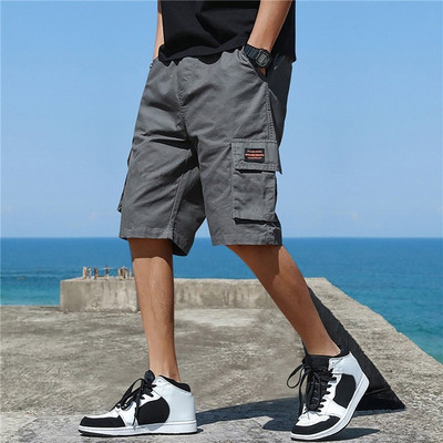 2023 Új nyári Férfi Trend Cargo Shorts Férfi Betűmintás Zseb rövidnadrág Divat Alkalmi Egyenes rövidnadrág Férfi Ropa Hombre
