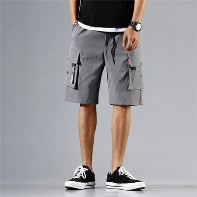 2023 Új nyári Férfi Trend Cargo Shorts Férfi Betűmintás Zseb rövidnadrág Divat Alkalmi Egyenes rövidnadrág Férfi Ropa Hombre