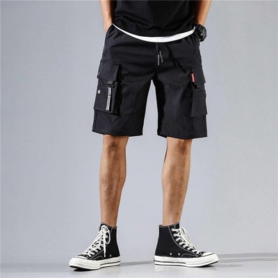 2023 Új nyári Férfi Trend Cargo Shorts Férfi Betűmintás Zseb rövidnadrág Divat Alkalmi Egyenes rövidnadrág Férfi Ropa Hombre