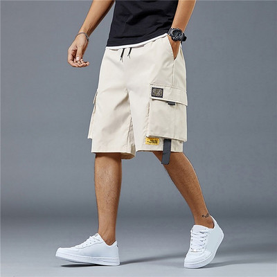 2023 Új nyári Férfi Trend Cargo Shorts Férfi Betűmintás Zseb rövidnadrág Divat Alkalmi Egyenes rövidnadrág Férfi Ropa Hombre