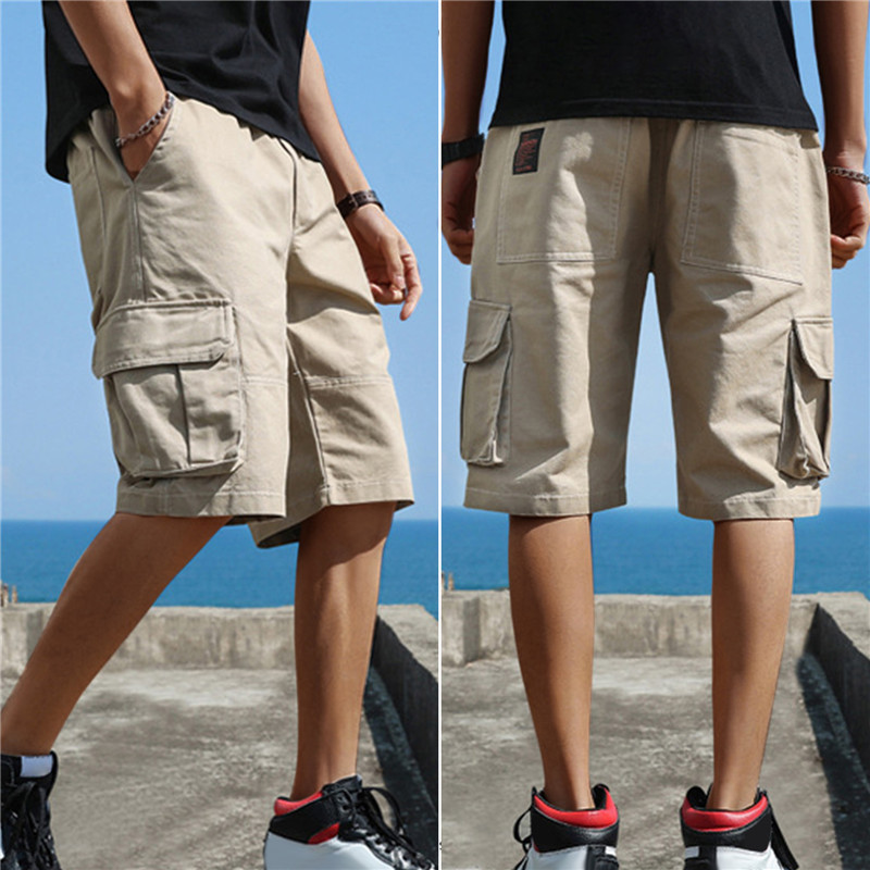 2023 Új nyári Férfi Trend Cargo Shorts Férfi Betűmintás Zseb rövidnadrág Divat Alkalmi Egyenes rövidnadrág Férfi Ropa Hombre