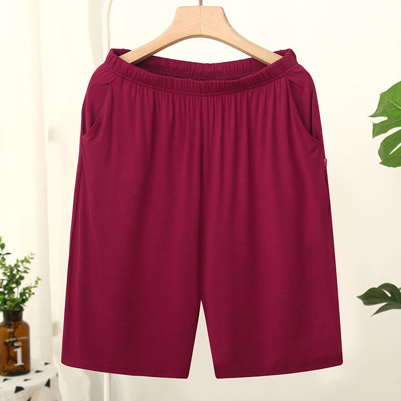 Homme lühikesed meeste sörkimispüksid, vabaaja dressipüksid, meeste suurus 6XL, hingavad kodupüksid Rannapuuvillased lühikesed püksid Meeste triibulised aluspüksid