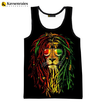 Bob Marley Vest 2023 New Fashion Summer Fitness Ανδρικά φανελάκια Αμάνικα Γυναικεία Hip Hop Harajuku Streetwear Beach Undershirt