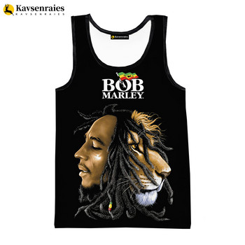 Bob Marley Vest 2023 New Fashion Summer Fitness Ανδρικά φανελάκια Αμάνικα Γυναικεία Hip Hop Harajuku Streetwear Beach Undershirt