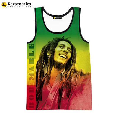 Bob Marley prsluk 2023, nova modna ljetna fitness muška majica bez rukava, ženska hip hop Harajuku ulična potkošulja za plažu