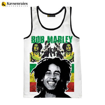 Bob Marley prsluk 2023, nova modna ljetna fitness muška majica bez rukava, ženska hip hop Harajuku ulična potkošulja za plažu