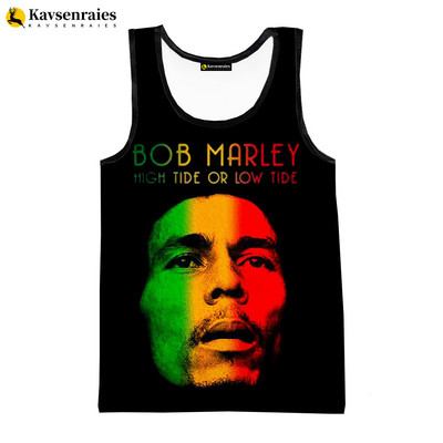 Bob Marley prsluk 2023, nova modna ljetna fitness muška majica bez rukava, ženska hip hop Harajuku ulična potkošulja za plažu