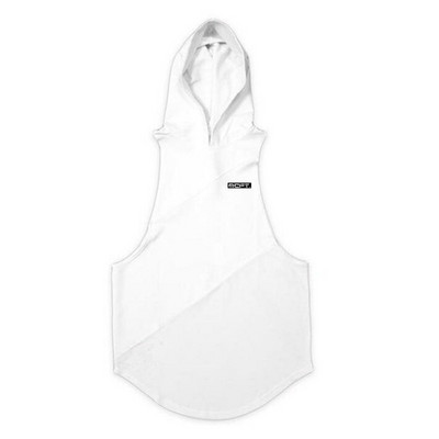 Îmbrăcăminte de marcă Bodybuilding Muscle Guys Fitness Bărbați Sală de sport cu glugă Tank Top Vest Stringer Îmbrăcăminte sport Bumbac Cămașă fără mâneci Hanorac