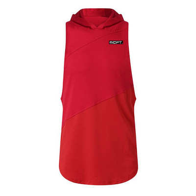 Îmbrăcăminte de marcă Bodybuilding Muscle Guys Fitness Bărbați Sală de sport cu glugă Tank Top Vest Stringer Îmbrăcăminte sport Bumbac Cămașă fără mâneci Hanorac