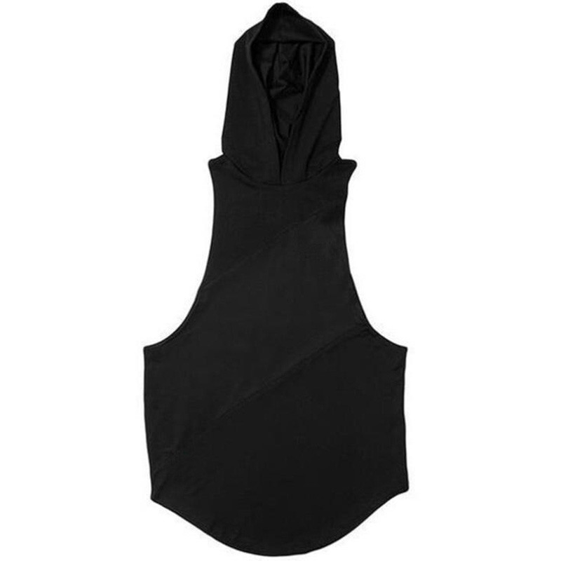 Îmbrăcăminte de marcă Bodybuilding Muscle Guys Fitness Bărbați Sală de sport cu glugă Tank Top Vest Stringer Îmbrăcăminte sport Bumbac Cămașă fără mâneci Hanorac