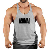 Марка Animal Gym Tank Top Мъжки фитнес облекла Мъжки бодибилдинг потници Лятно фитнес облекло за мъже Риза с жилетка без ръкави