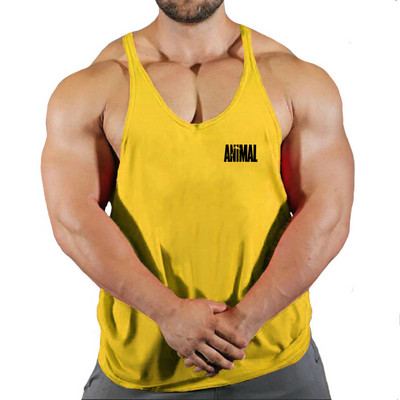 Марка Animal Gym Tank Top Мъжки фитнес облекла Мъжки бодибилдинг потници Лятно фитнес облекло за мъже Риза с жилетка без ръкави