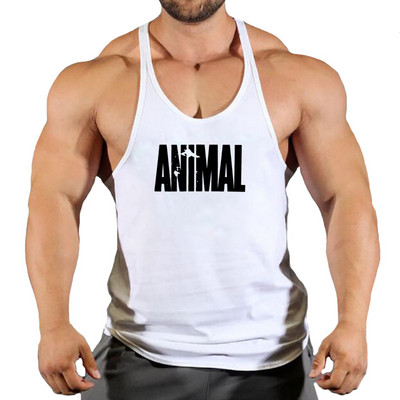 Марка Animal Gym Tank Top Мъжки фитнес облекла Мъжки бодибилдинг потници Лятно фитнес облекло за мъже Риза с жилетка без ръкави