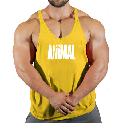 Марка Animal Gym Tank Top Мъжки фитнес облекла Мъжки бодибилдинг потници Лятно фитнес облекло за мъже Риза с жилетка без ръкави